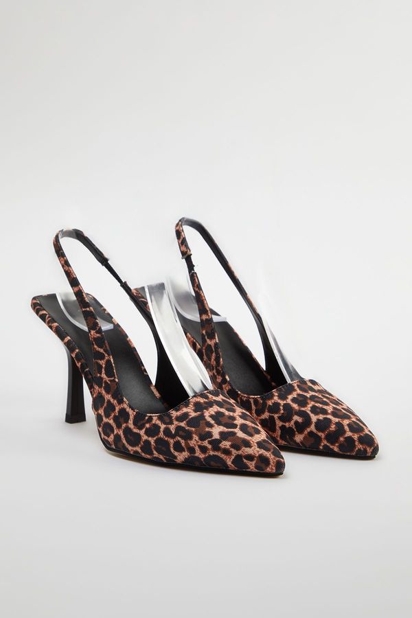 Trendyol Trendyol Leopard Patterned Pointed Toe Women's High Heel Shoes