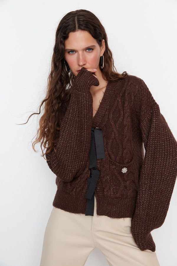 Trendyol Trendyol Light Brown Soft Textured Hair Knit Knitwear Sweater