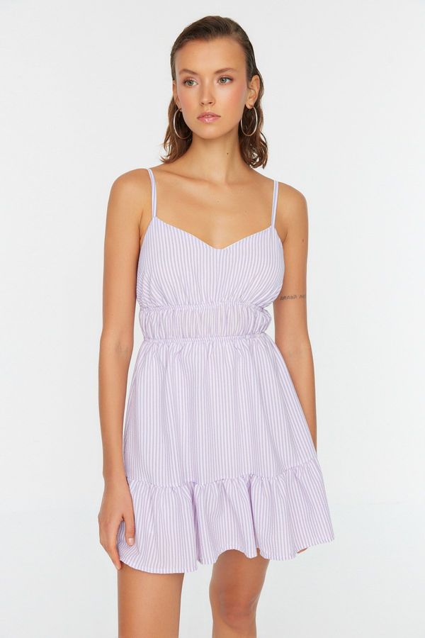 Trendyol Trendyol Lilac Petite Strap Flounce Dress