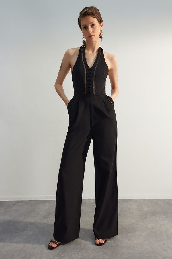 Trendyol Trendyol Limited Edition Black Sleeveless Woven Jumpsuit