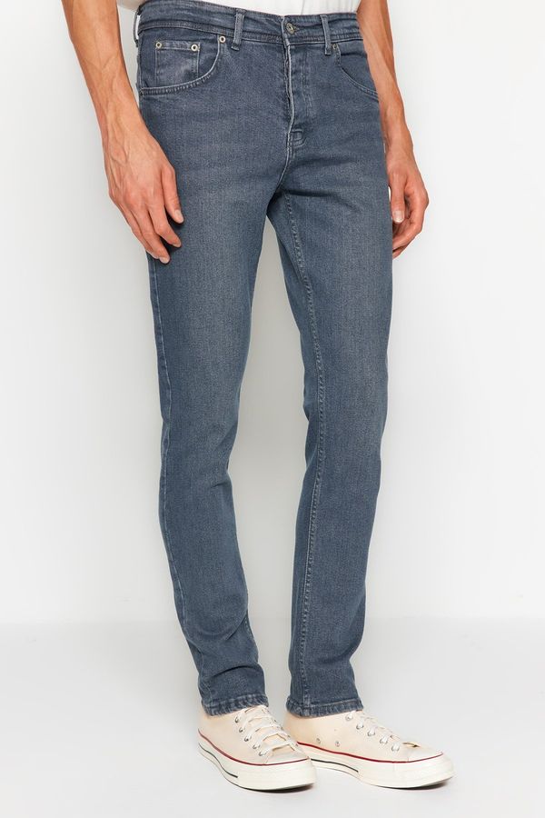 Trendyol Trendyol Men's Gray Skinny Fit Jeans Denim Trousers