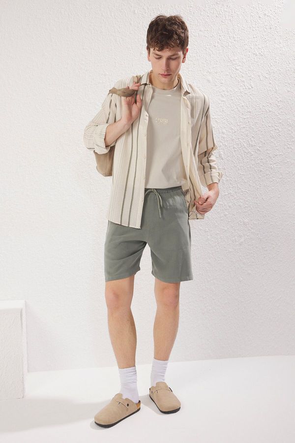 Trendyol Trendyol Men's Khaki 100% Modal Summer Shorts & Bermuda