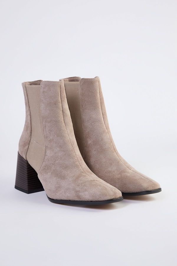 Trendyol Trendyol Mink Chunky Block Heel Boots