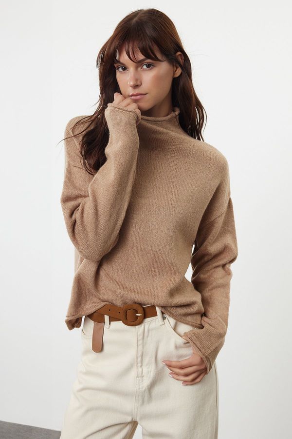 Trendyol Trendyol Mink More Sustainable High Collar Knitwear Sweater