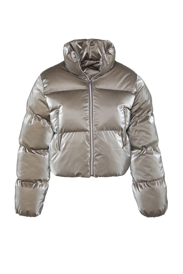 Trendyol Trendyol Mink Oversize Mold Shiny Water Repellent Puffer Jacket