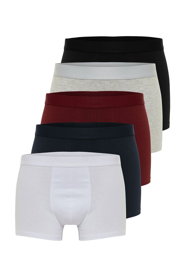 Trendyol Trendyol Multi Color Multi Color Basic 5-Pack Cotton Boxer