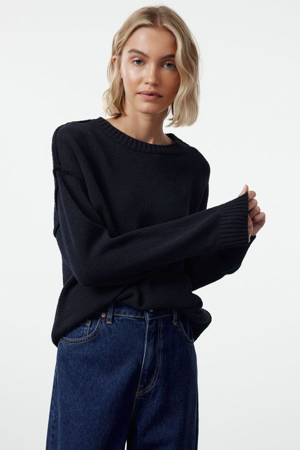 Trendyol Trendyol Navy Blue More Sustainable Basic Knitwear Sweater