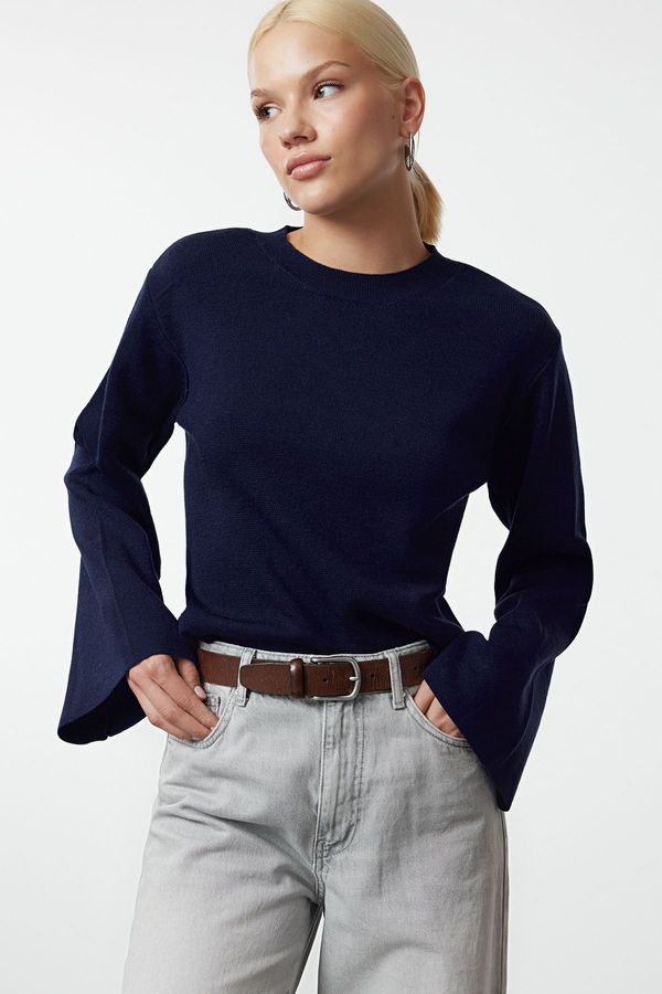 Trendyol Trendyol Navy Blue More Sustainable Basic Knitwear Sweater