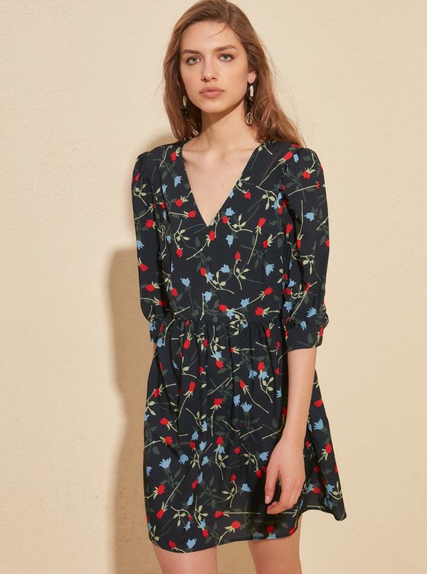 Trendyol Trendyol Navy Floral Patterned Dress