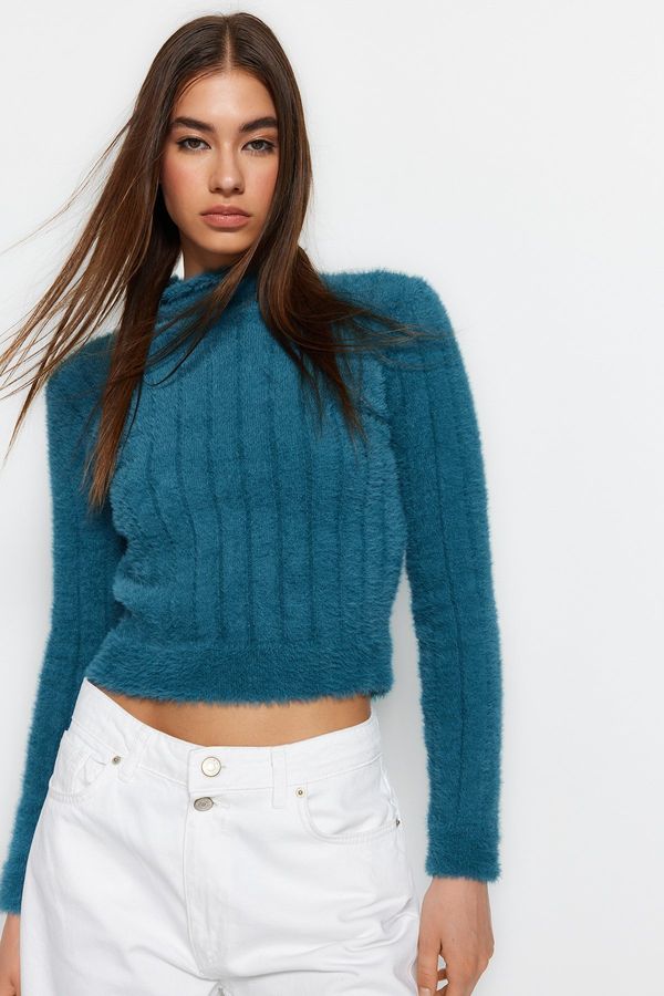 Trendyol Trendyol Oil Feather Knitwear Sweater