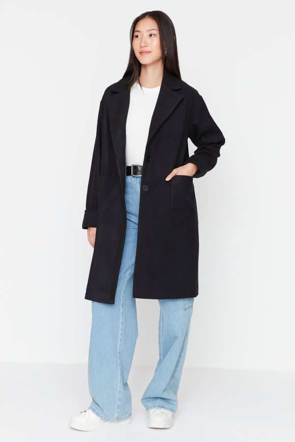 Trendyol Trendyol One Button Beige Coat