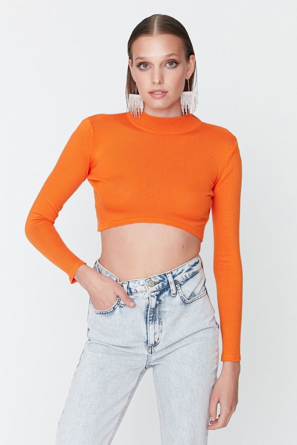 Trendyol Trendyol Orange Waist Detailed Knitwear Sweater