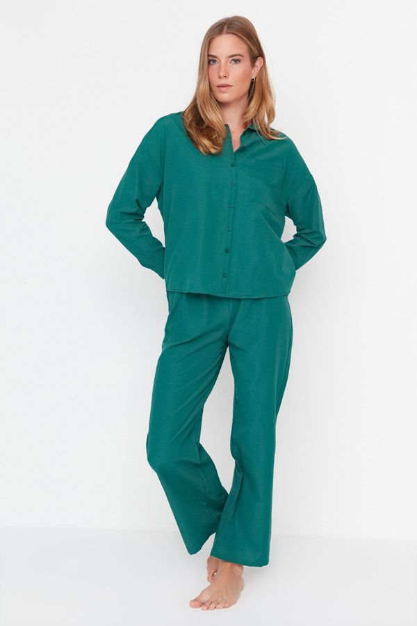 Trendyol Trendyol Pajama Set - Grün - Unifarben