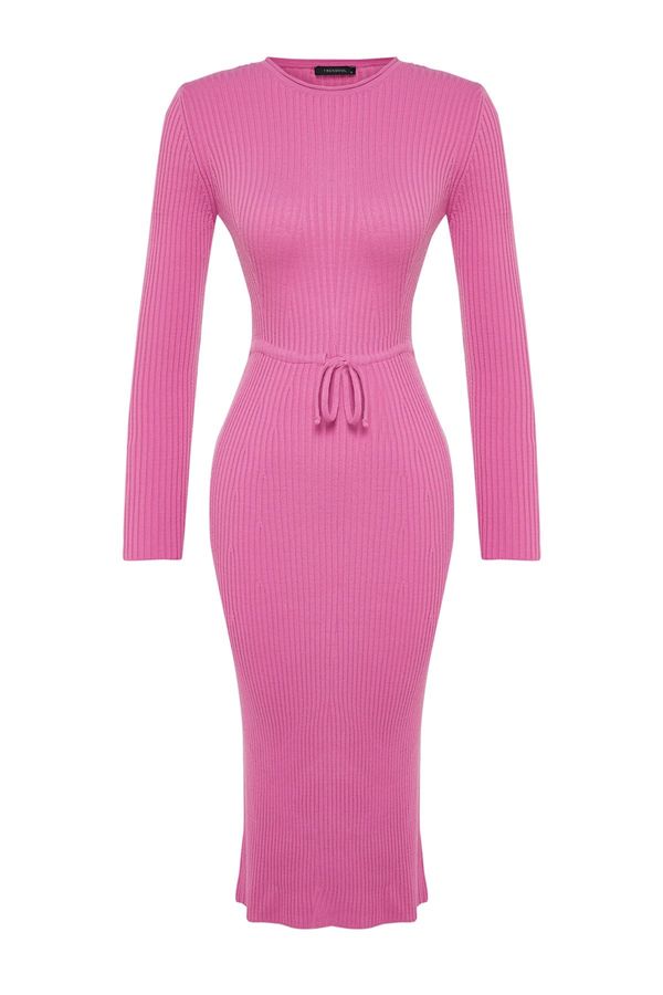 Trendyol Trendyol Pink Midi Knitwear Dress