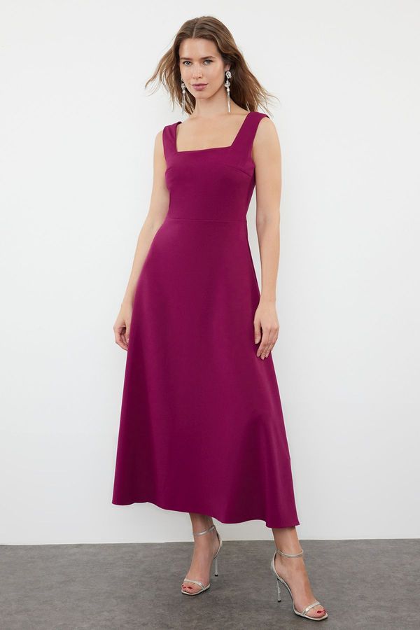 Trendyol Trendyol Plum A-Cut Stylish Evening Dress