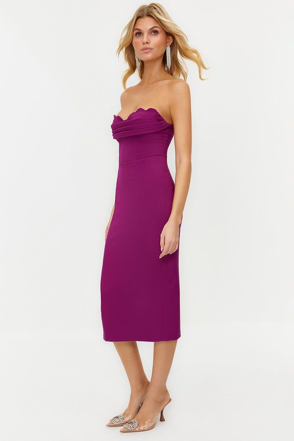 Trendyol Trendyol Plum Fitted Woven Dress