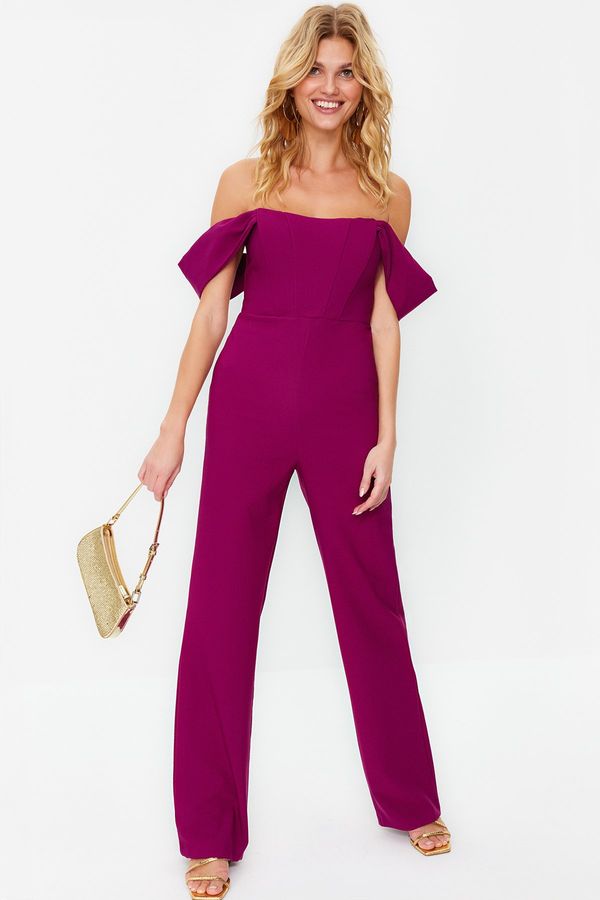 Trendyol Trendyol Plum Lined Underwire Jumpsuit