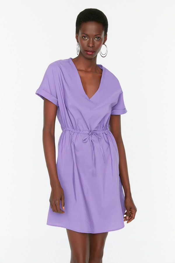 Trendyol Trendyol Purple Tall Tie Detailed Dress