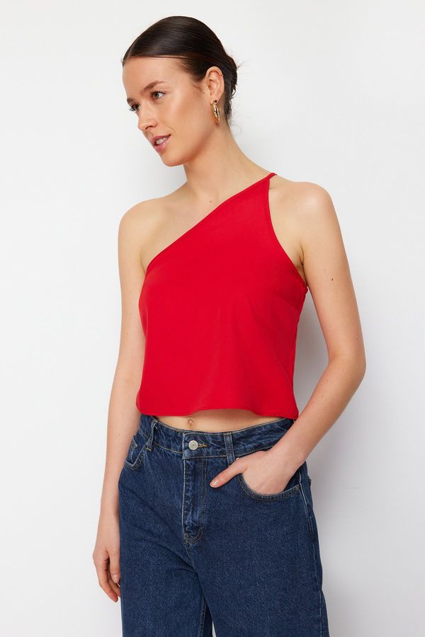 Trendyol Trendyol Red Single Strap Woven Blouse