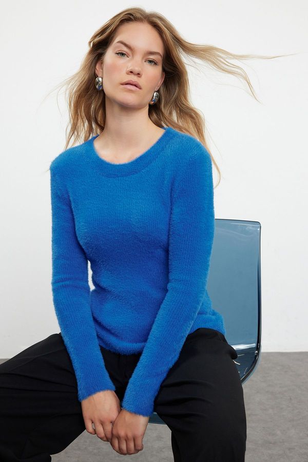 Trendyol Trendyol Saks Soft Textured Knitwear Sweater