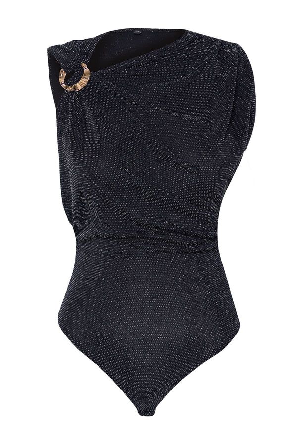 Trendyol Trendyol Silver Accessory Sparkly Knitted Bodysuit