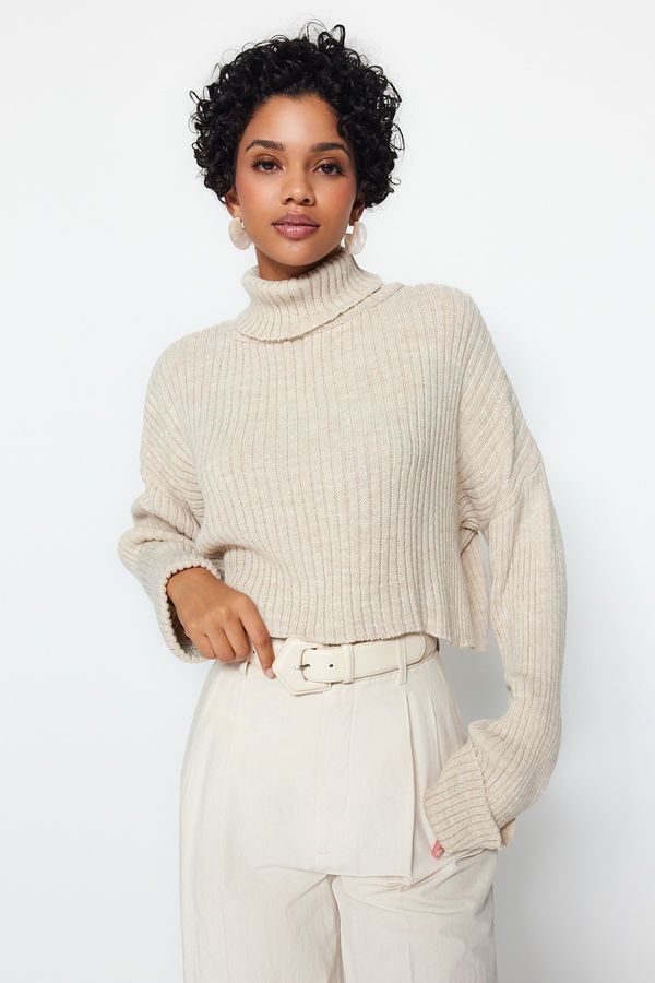 Trendyol Trendyol Stone Crop Basic Knitwear Sweater