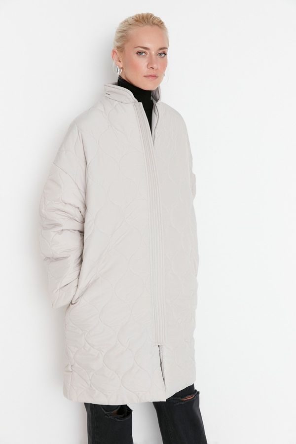 Trendyol Trendyol Stone Oversize Quilted Puffy Coat