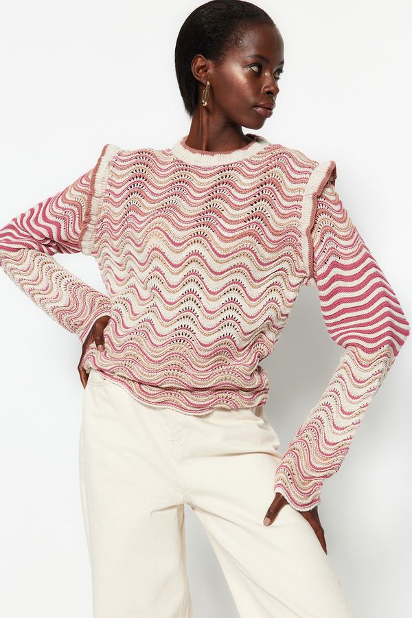 Trendyol Trendyol Stone Self Patterned Knitwear Sweater