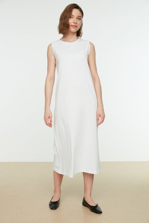 Trendyol Trendyol White Sleeveless Long Lining Undershirt Dress