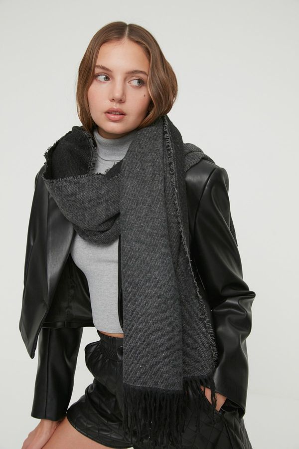 Trendyol Trendyol Women's Black Soft-textured Scarf