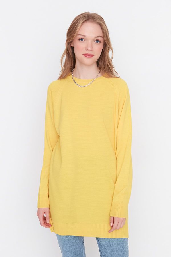 Trendyol Trendyol Yellow Crew Neck Knitwear Sweater
