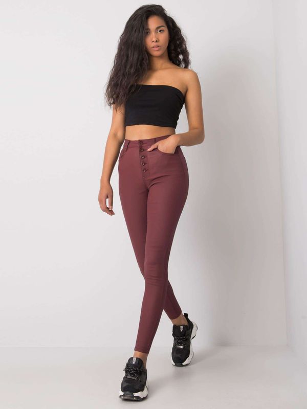 Daysie Trousers-EM-SP-F663.50P-burgundy