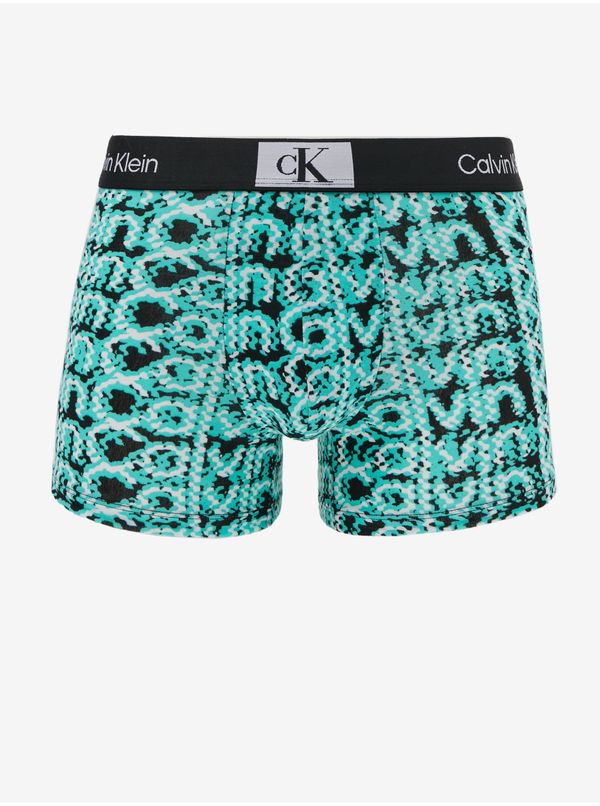 Calvin Klein Turquoise Men's Patterned Boxers Calvin Klein Underwear - Men's
