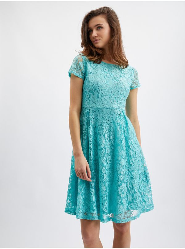 Orsay Turquoise women's lace dress ORSAY