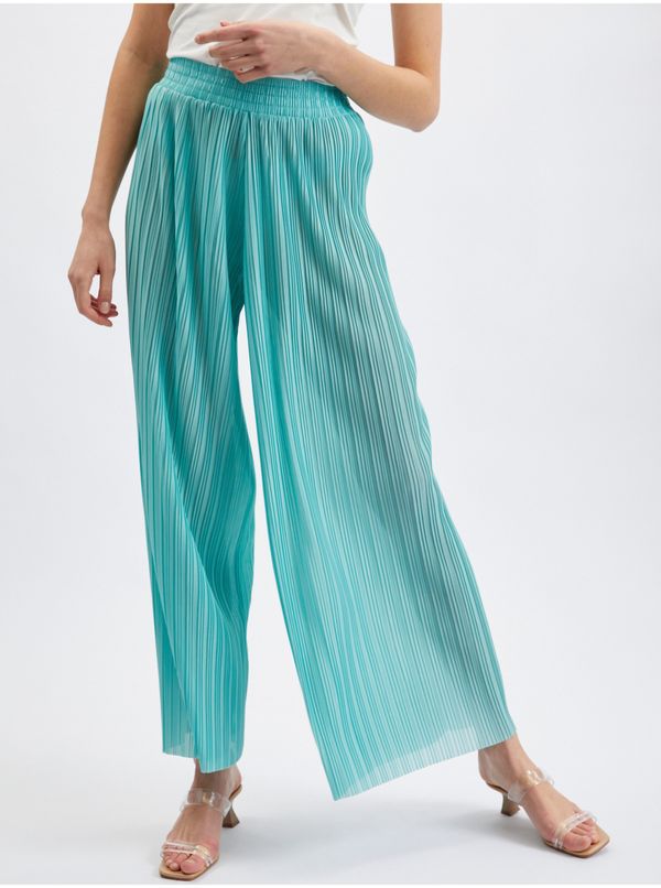Orsay Turquoise women's wide trousers ORSAY