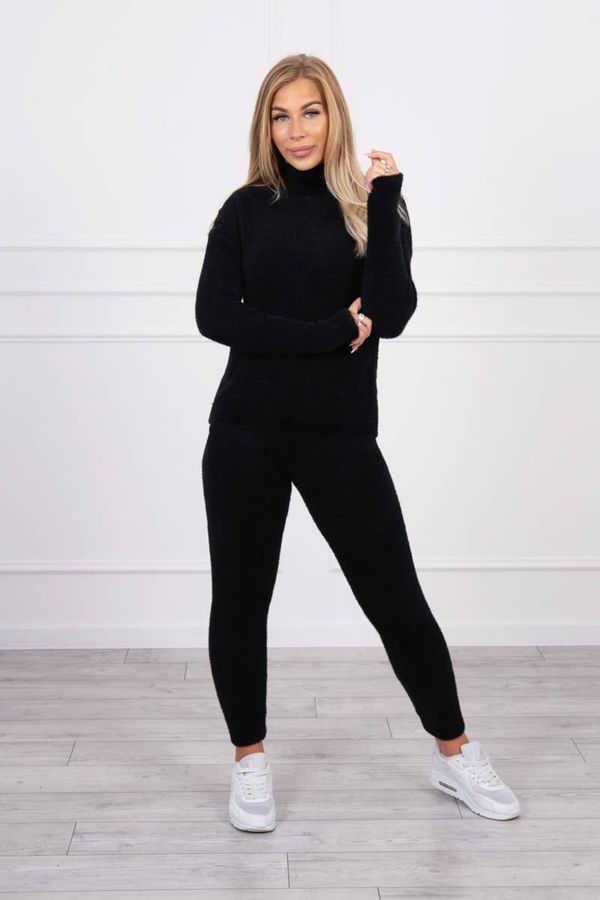 Kesi Two-piece set of alpaca sweaters black