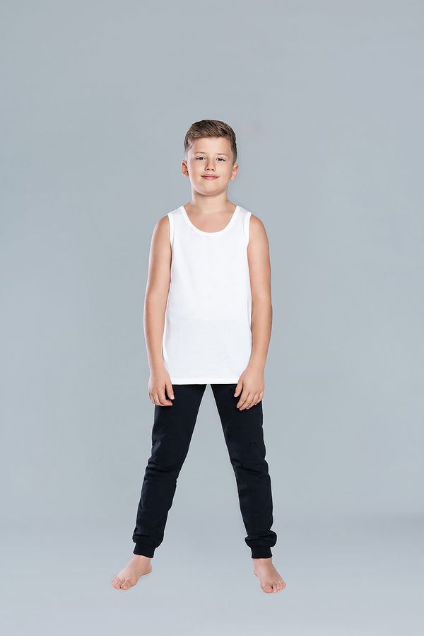 Italian Fashion Tytus T-shirt for boys with wide straps - white