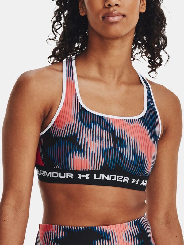 Under Armour Under Armour Crossback Mid Print Bra-PNK - Women