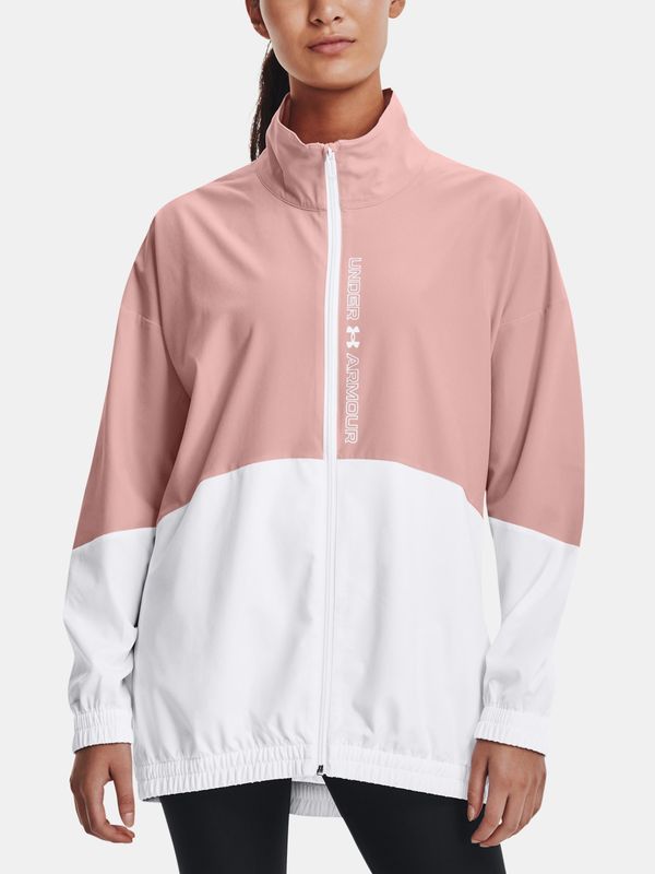 Under Armour Under Armour Jacket Woven FZ Oversized Jacket-PNK - Women