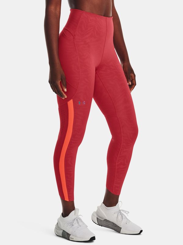 Under Armour Under Armour Leggings UA Rush Legging Emboss Perf-RED - Women