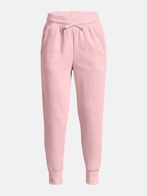 Under Armour Under Armour Pants Rival Fleece LU Joggers -PNK - Girls