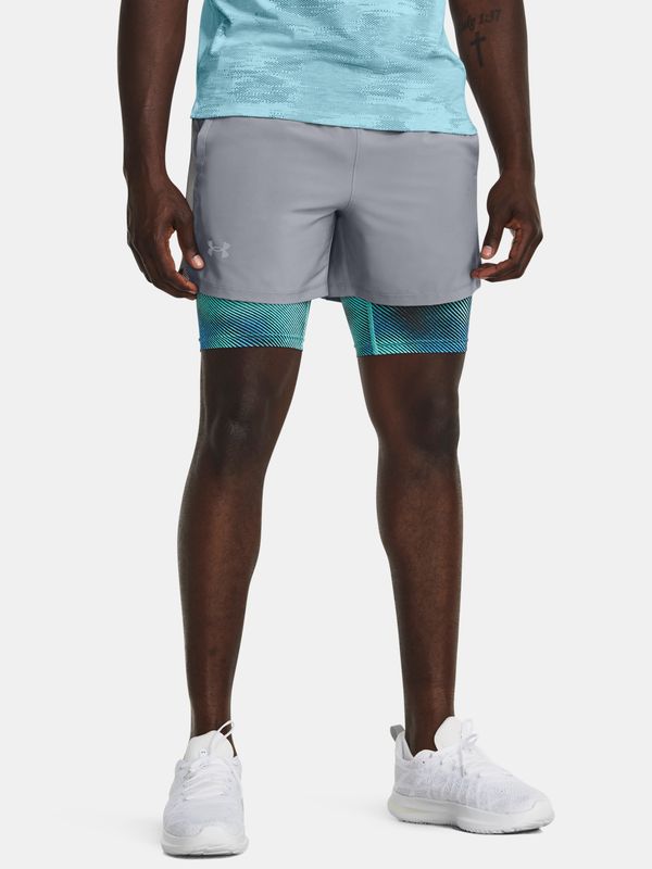 Under Armour Under Armour Shorts UA LAUNCH 5'' 2-IN-1 SHORT-GRY - Men's