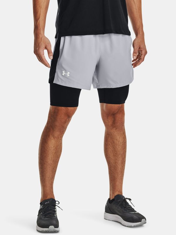 Under Armour Under Armour Shorts UA LAUNCH 5'' 2-IN-1 SHORT-GRY - Mens