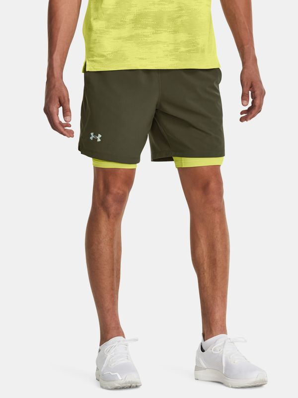 Under Armour Under Armour Shorts UA LAUNCH 7'' 2-IN-1 SHORT-GRN - Men