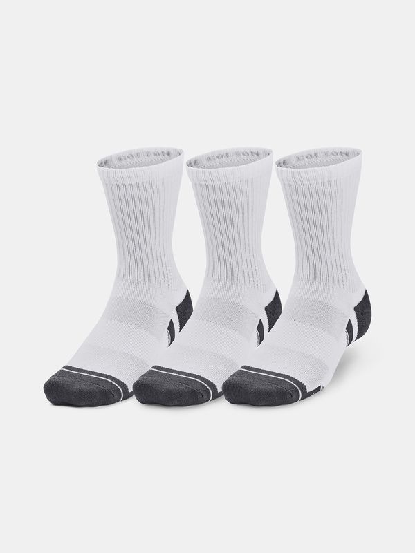 Under Armour Under Armour Socks UA Performance Cotton 3p Mid-WHT - Unisex