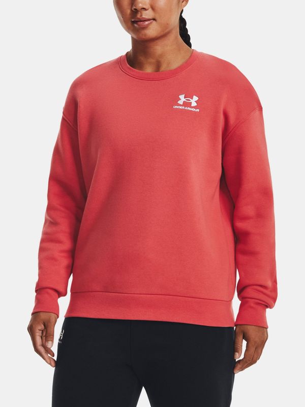 Under Armour Under Armour Sweatshirt Essential Fleece Crew-RED - Women