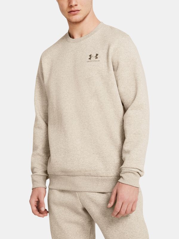 Under Armour Under Armour Sweatshirt UA Essential Fleece Crew-BRN - Men