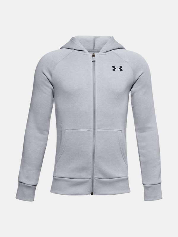 Under Armour Under Armour Sweatshirt Ua Rival Cotton Fz Hoodie-Gry - Boys