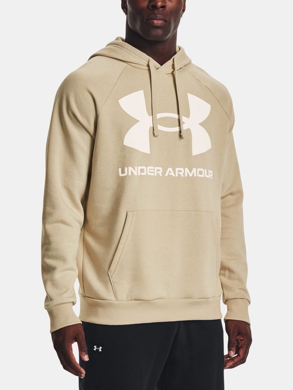 Under Armour Under Armour Sweatshirt UA Rival Fleece Big Logo HD-BRN - Mens