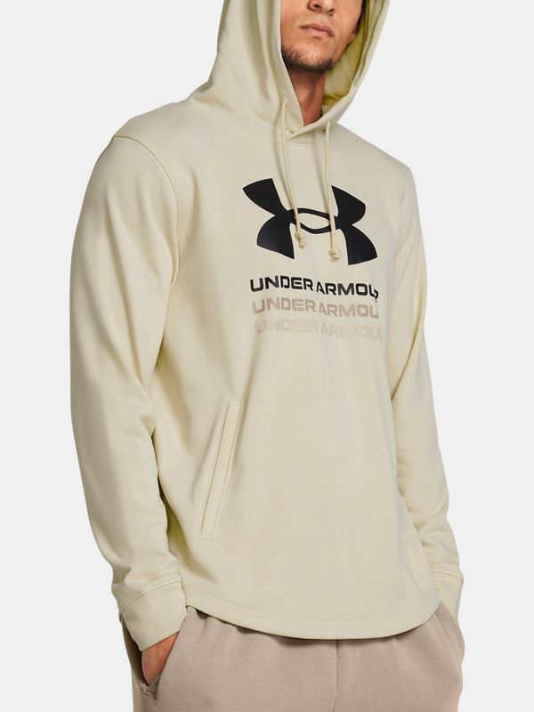 Under Armour Under Armour Sweatshirt UA Rival Terry Graphic Hood-BRN - Mens